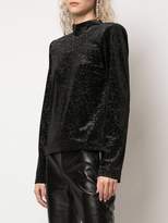 Thumbnail for your product : RtA glittery mock-neck top