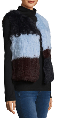 525 America Patchwork Rabbit Fur Vest