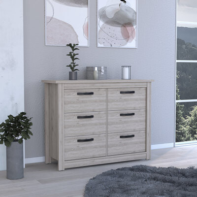 Latitude Run 6 Drawer 47.24" W Double Dresser