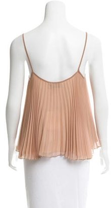 Torn By Ronny Kobo Sleeveless Pleated Top