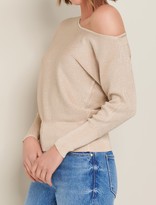 Thumbnail for your product : Ever New Meg Metallic Tip-Shoulder Sweater