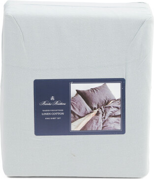 TJMAXX Linen And Cotton Blend Sheet Set, Cotton/Linen