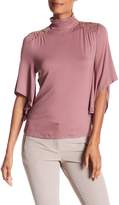 Thumbnail for your product : Adrianna Papell Mock Neck Butterfly Sleeve Knit Top