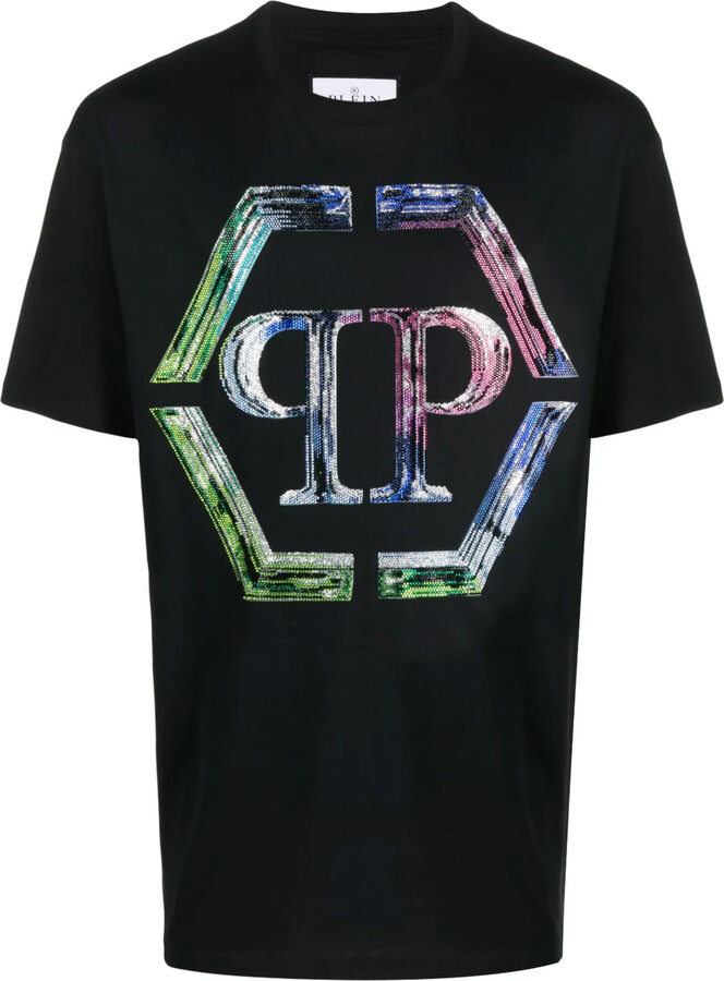 Philipp Plein SS PP Glass round-neck T-shirt