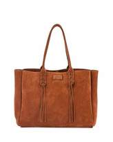 Thumbnail for your product : Lanvin Medium Suede Tassel Tote Bag, Brown