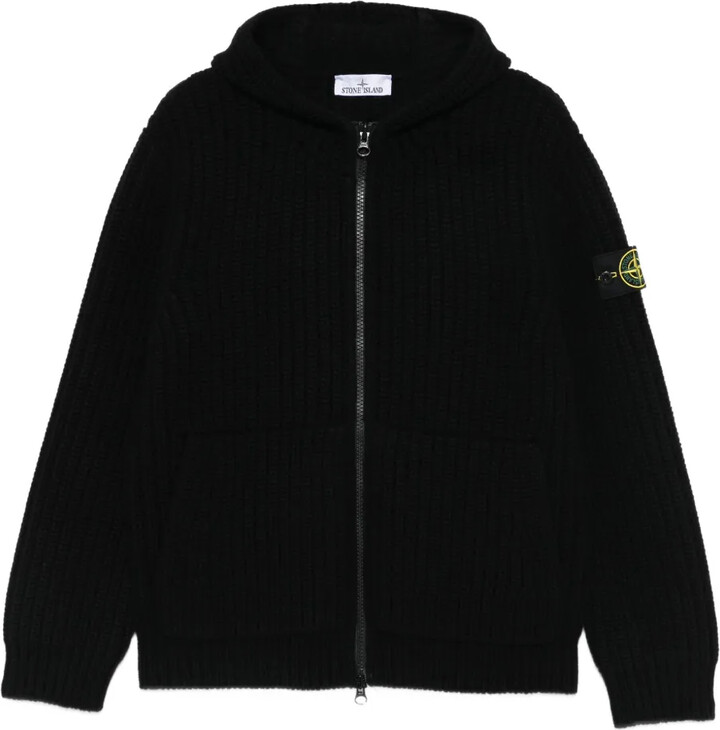Stone Island Ribbed-Knit Cardigan