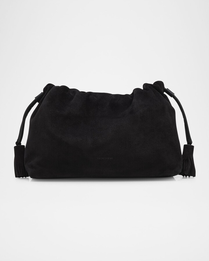 Veronica Beard Stash Suede Shoulder Bag