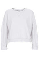 Thumbnail for your product : Topshop Long sleeve crop burnout sweat