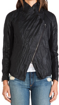 Thumbnail for your product : BB Dakota Ellif Faux Leather Jacket w/ Knit Sleeves