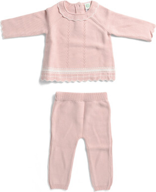 TJMAXX Newborn Girls 2Pc Sweater And Pants Set, Cotton