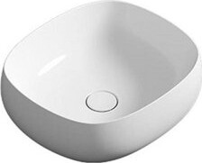 WS Bath Collections Seed Ceramic Circular Vessel Bathroom Sink