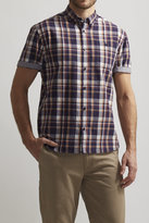 Thumbnail for your product : Artistry In Motion Plaid Chambray Trim Shirt