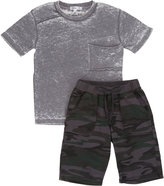 Thumbnail for your product : Camo Joah Love Distressed T-shirt & Shorts Set