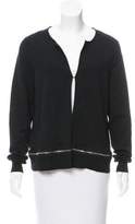 Thumbnail for your product : Sandro Zip-Accented Knit Cardigan
