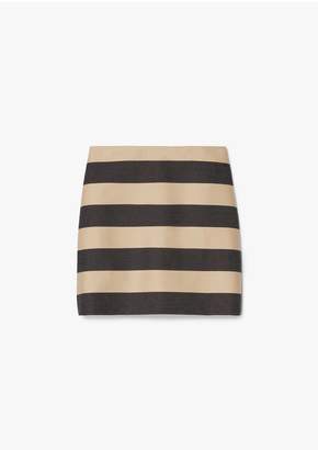 Derek Lam Striped A-Line Skirt