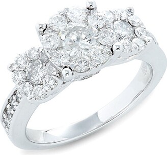 Effy 14K White Gold & Diamond Ring/Size 7