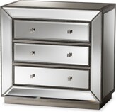 Thumbnail for your product : Baxton Studio Edeline Hollywood Regency Glamour Style Mirrored 3 Drawer Chest