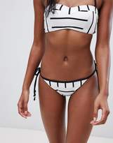 Thumbnail for your product : Seafolly stripe Tie Side bikini bottom