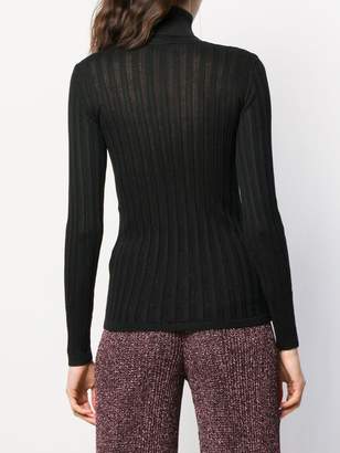 M Missoni Fitted Roll Neck Top