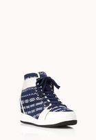 Thumbnail for your product : Forever 21 Globetrotter Wedge Sneakers