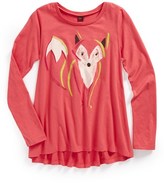 Thumbnail for your product : Tea Collection 'Glücklicher Fuchs' Graphic Twirl Top (Toddler Girls, Little Girls & Big Girls)