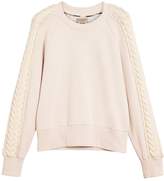 Thumbnail for your product : Burberry cable knit detail sweatshirt