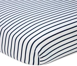 Nautica Kids Mix & Match Striped Fitted Crib Sheet in Navy/White