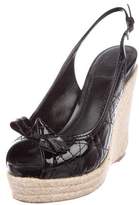 Thumbnail for your product : Christian Dior Cannage Wedge Espadrilles