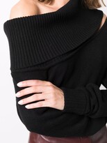Thumbnail for your product : FEDERICA TOSI Off-Shoulder Wool-Cashmere Jumper