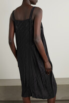 Thumbnail for your product : Balenciaga Printed Silk Midi Dress - Black