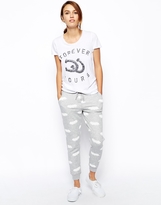 Thumbnail for your product : Zoe Karssen Sweat Pants With All Over Bat Print