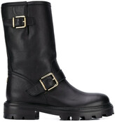 Thumbnail for your product : Jimmy Choo Biker Buckle Detail Boots