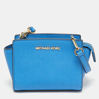 Michael Kors handbag 30S4GTVS7L BLUE LEATHER SHOULDER BAG ref