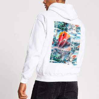 river island white sweatshirt