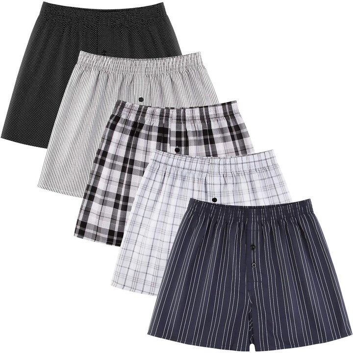 Natural Feelings Mens Woven Boxers Cotton Underwear Men Boxer Shorts