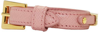 Prada Pink Saffiano Bracelet