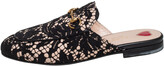 Thumbnail for your product : Gucci Black Lace Princetown Mules Size 36.5