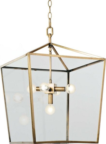 REGINA ANDREW Camden Pendant Light in Gold, Size: 5 light