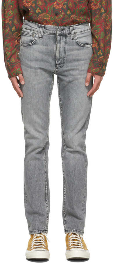 Nudie Jeans Grey Lean Dean Jeans - ShopStyle