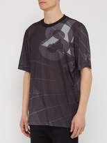 Thumbnail for your product : Y-3 Y 3 Logo Perforated-jersey Football T-shirt - Mens - Black