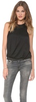 Thumbnail for your product : Helmut Lang Sleeveless Leather Neck Top