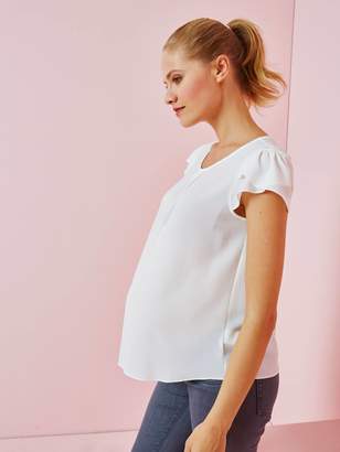 Vertbaudet Maternity Blouse, Lined and Ruffled