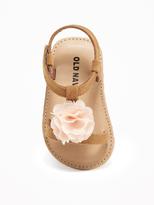 Thumbnail for your product : Old Navy Sueded Rosette Sandals for Baby
