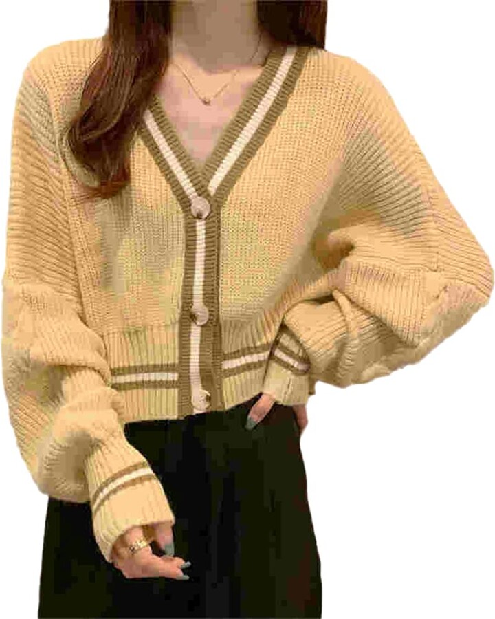 Korean Fashion Oversized Sweaters Women Autumn Winter Loose