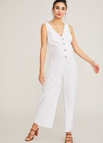 all white maternity jumpsuit