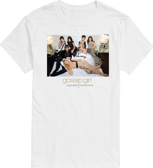 Gossip Girl Men'sGossipGirlPopularityhasit'sPriceShortSleeveGraphicT-Shirt-White-4XBigandTall