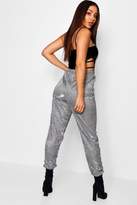 Thumbnail for your product : boohoo Metallic Luxe Jogger