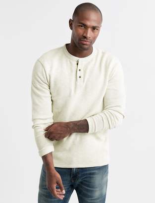 Lucky Brand Double Knit Heather Henley