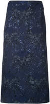Thumbnail for your product : Rochas floral pencil skirt