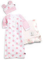 Thumbnail for your product : Little Giraffe Infant's Three-Piece Lollipop Gown, Cap & Blanket Set